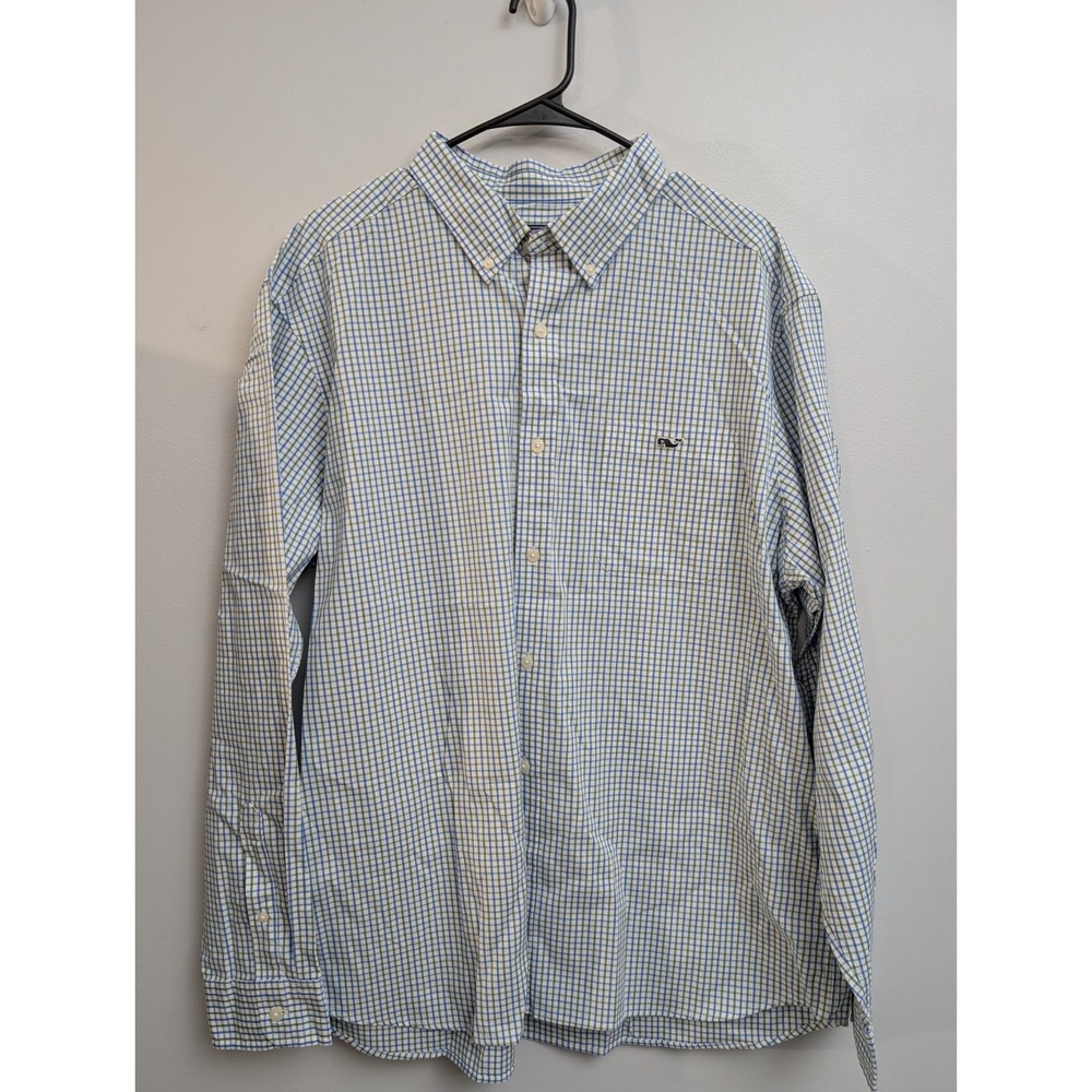 C9 Vineyard Vines Shirt Mens XLarge Multi color Check Classic Fit Cooper Stretch